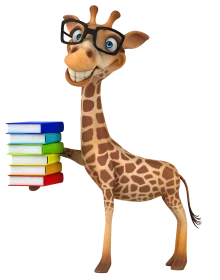 Gigi mit Büchern